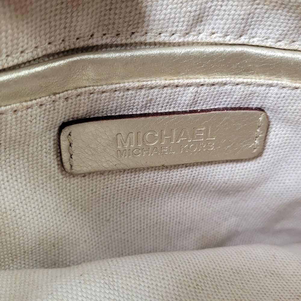 Vintage Michael Kors Gold Clutch Bag - Picture 11 of 11